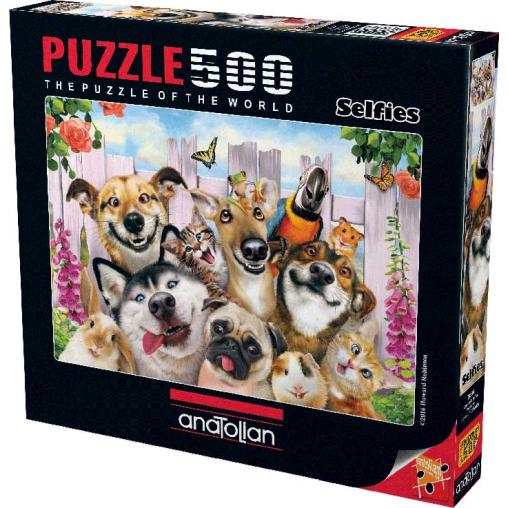 Puzzle Selfie Chiots d'Anatolie 500 pièces