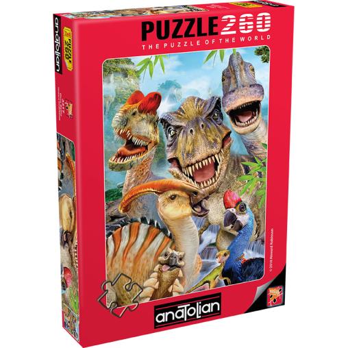 Puzzle Anatolian Selfie de Dinosaurios de 260 Piezas