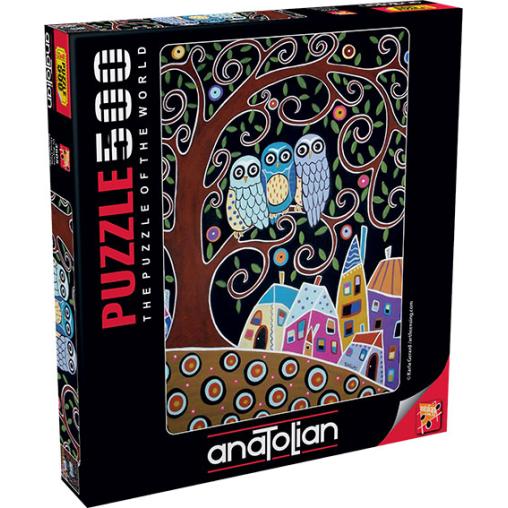 Puzzle Anatolian Tres Buhos de 500 Piezas