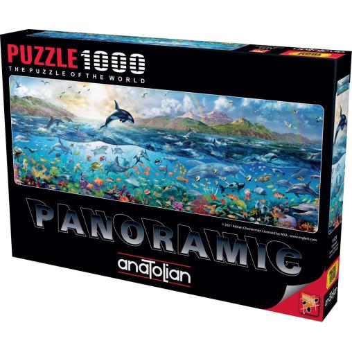 Puzzle Anatolian Vida del Océano, Panorámico de 1000 Piezas