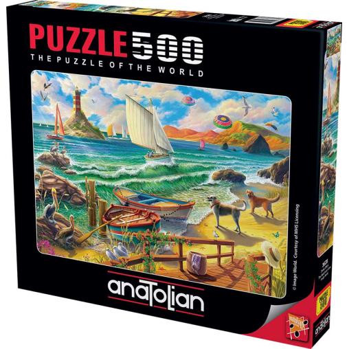 Puzzle Anatolian Vista a la Orilla del Mar de 500 Piezas