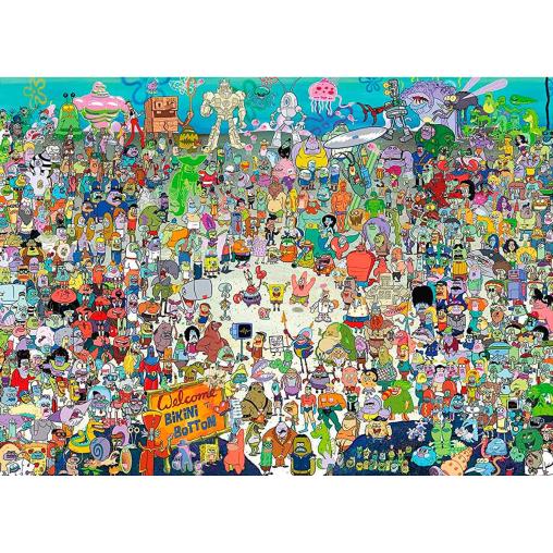 Puzzle Aquarius Bob Esponja de 3000 Piezas