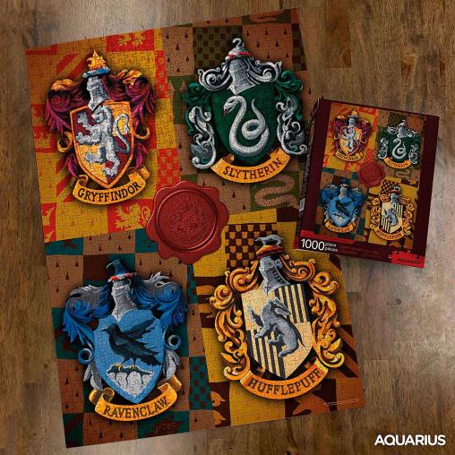 Puzzle Aquarius Harry Potter Casas de Hogwarts de 1000 Pzs