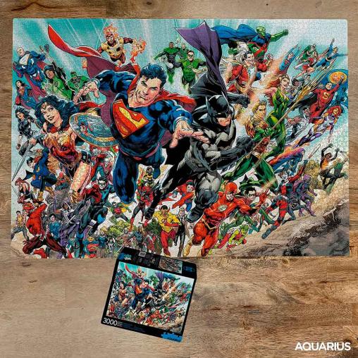 Puzzle Aquarius Héroes DC Cómics de 3000 Piezas