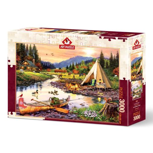 Puzzle Art Puzzle Amigos de Camping de 3000 Piezas