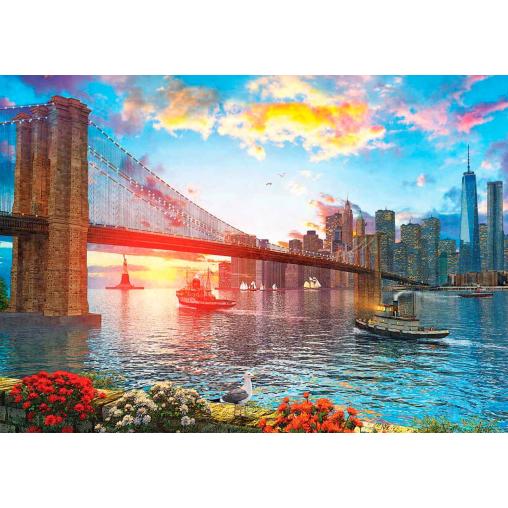 Puzzle Art Puzzle Atardecer en Nueva York de 1000 Piezas