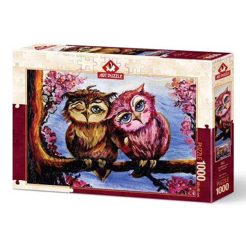 Puzzle Art Puzzle Búhos Enamorados de 1000 Piezas