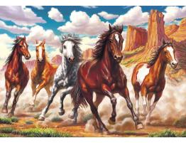 Puzzle Art Puzzle Caballos en Libertad por el Valle de 1000 Pie