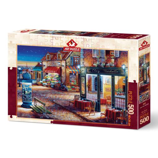 Puzzle Art Puzzle Café Chez Michelle de 500 Piezas