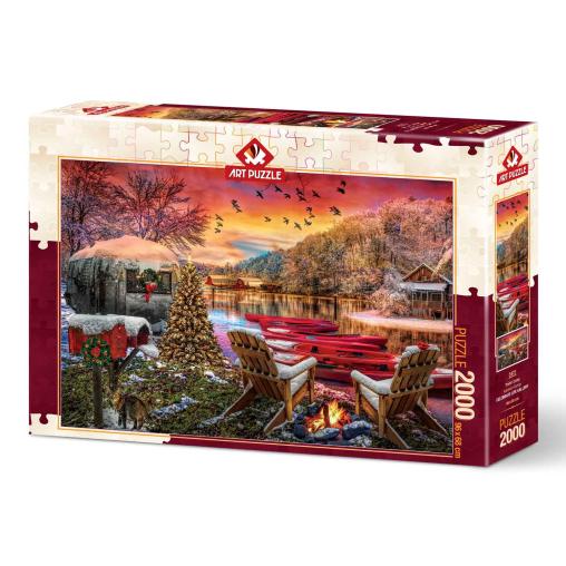 Puzzle Art Puzzle Campamento de Remolques de 2000 Piezas