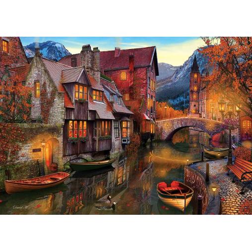 Puzzle Art Puzzle Casas en el Canal de 2000 Piezas