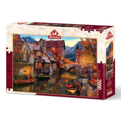 Puzzle Art Puzzle Casas en el Canal de 2000 Piezas