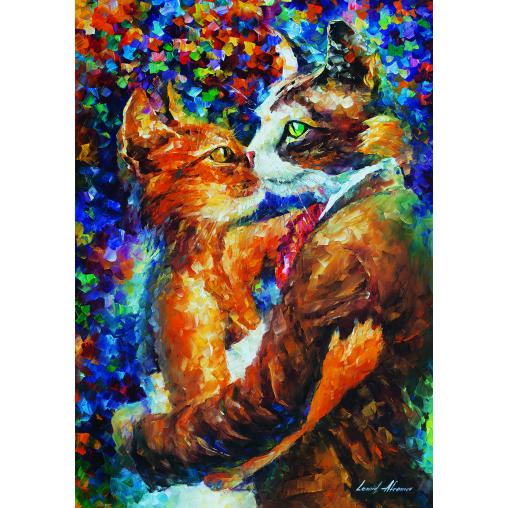 Puzzle Art Puzzle El Baile del Amor de los Gatos de 1000 Piezas