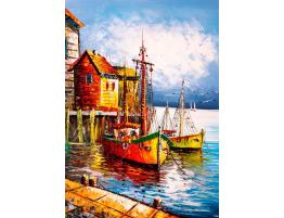 Puzzle Art Puzzle El Puerto Naranja de 500 Piezas