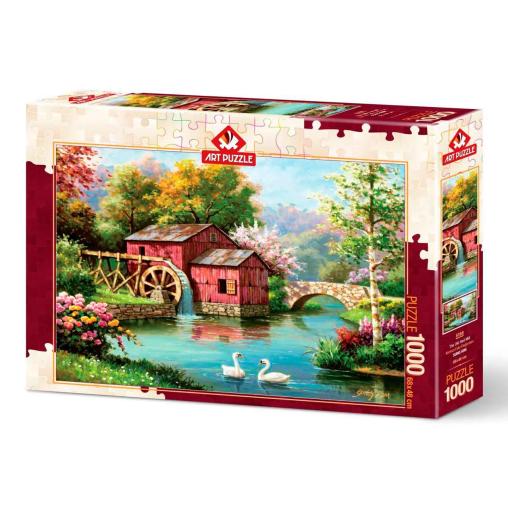 Puzzle Art Puzzle El Viejo Molino Rojo de 1000 Piezas