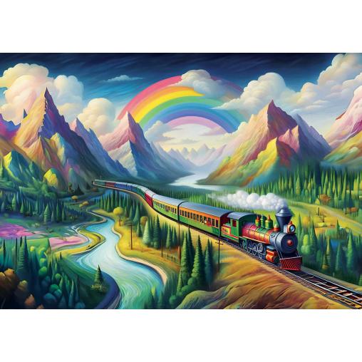 Puzzle Art Puzzle Expreso Arcoiris de 260 Piezas