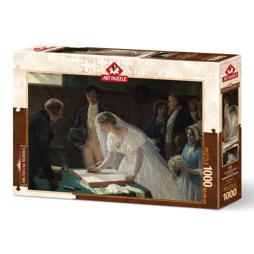 Puzzle Art Puzzle Firma de Matrimonio de 1000 Piezas