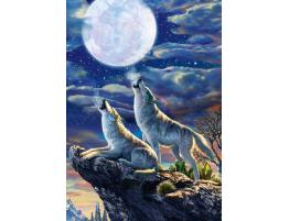 Puzzle Art Puzzle Lobos y Luna Llena de 1000 Piezas