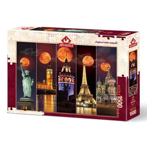 Puzzle Art Puzzle Lunas Llenas del Mundo de 1500 Piezas