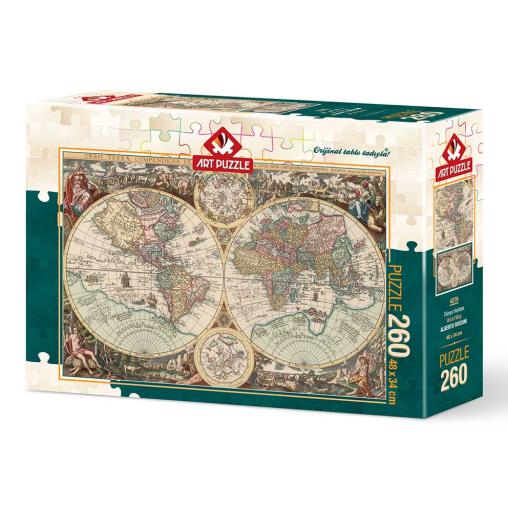 Puzzle Art Puzzle Mapa del Mundo de 260 Piezas