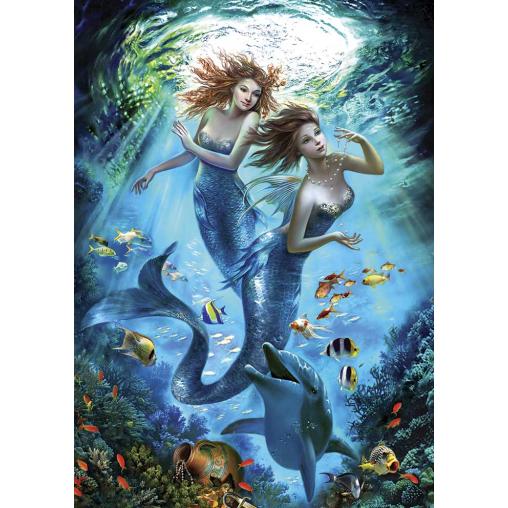 Puzzle Art Puzzle Pareja de Sirenas de 500 Piezas