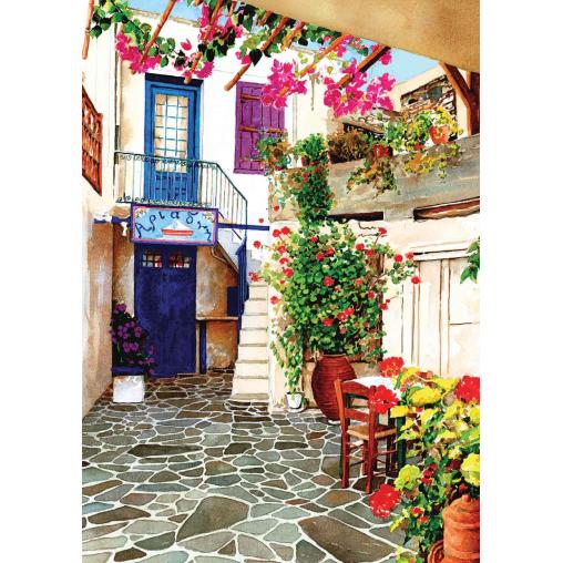 Puzzle Art Puzzle Patio con Flores de 260 Piezas