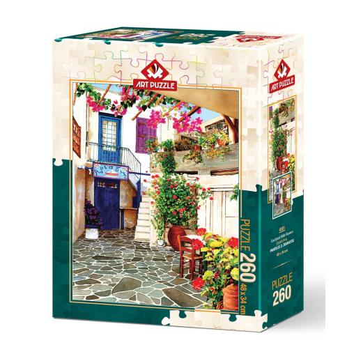 Puzzle Art Puzzle Patio con Flores de 260 Piezas