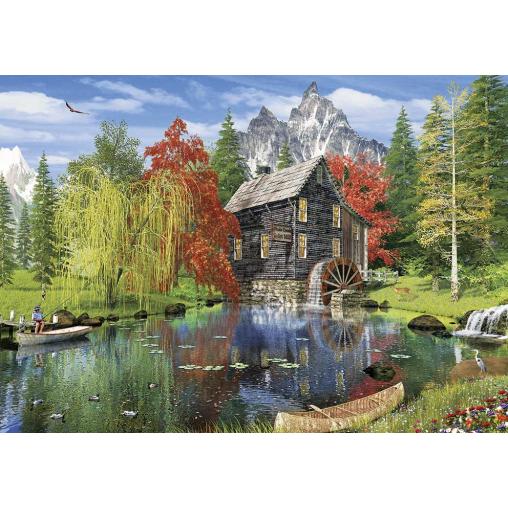 Puzzle Art Puzzle Pescando en el Molino de 1500 Piezas