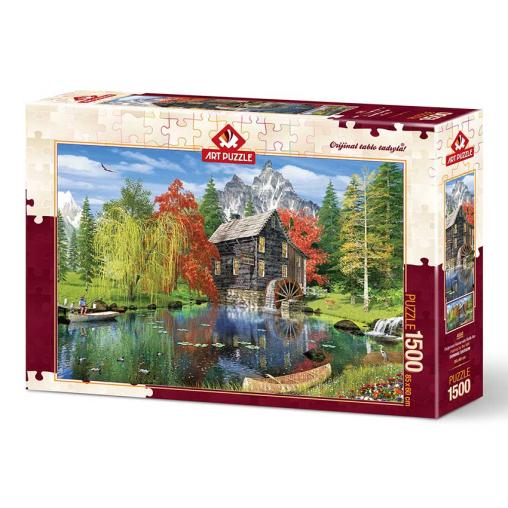 Puzzle Art Puzzle Pescando en el Molino de 1500 Piezas