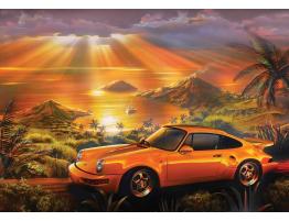 Puzzle Art Puzzle Porsche Amarillo de 1500 Piezas