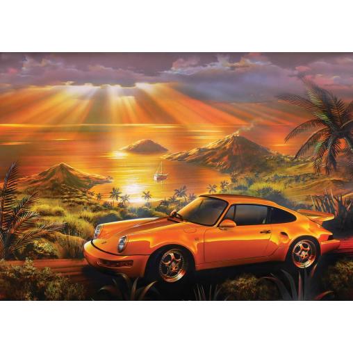 Puzzle Art Puzzle Porsche Amarillo de 1500 Piezas