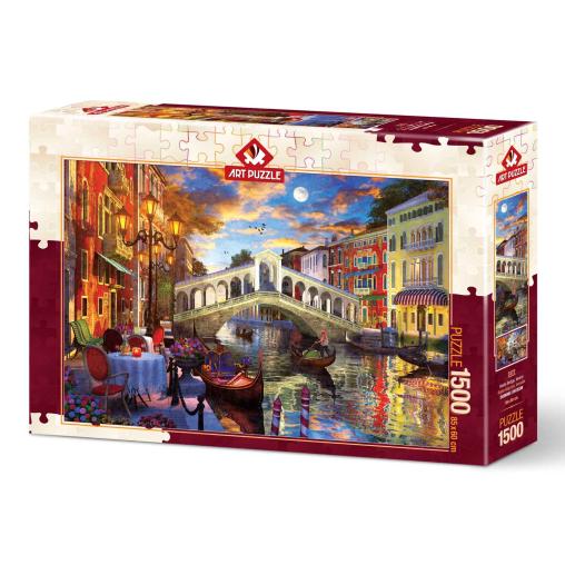 Puzzle Art Puzzle Puente Rialto, Venecia de 1500 Piezas