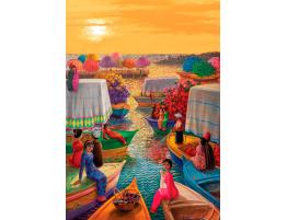 Puzzle Art Puzzle Puerto de Flor de 1000 Piezas