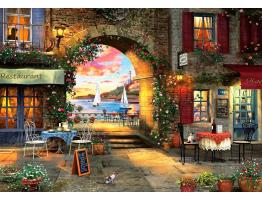 Puzzle Art Puzzle Restaurante Junto al Mar de 1000 Piezas