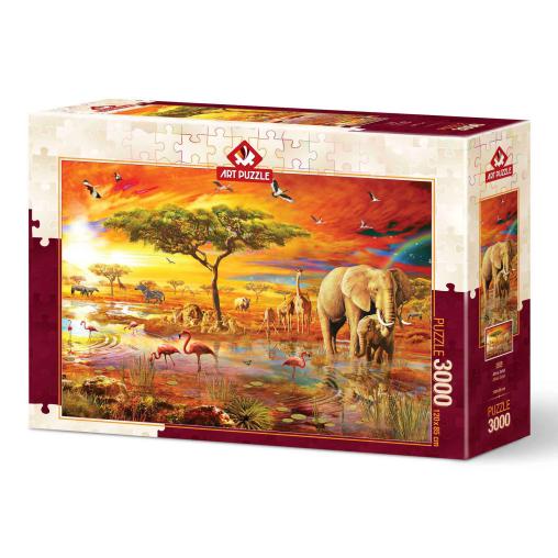 Puzzle Art Puzzle Safari por África de 3000 Piezas