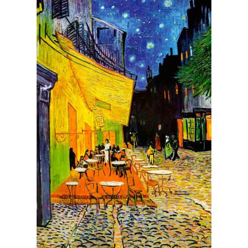 Puzzle Art Puzzle Terraza de Café por la Noche de 1000 Piezas