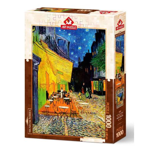 Puzzle Art Puzzle Terraza de Café por la Noche de 1000 Piezas