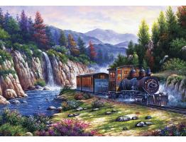 Puzzle Art Puzzle Viajando en Tren de 1000 Piezas