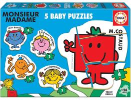 Puzzle Baby Educa Progresivo Monsieur Madame