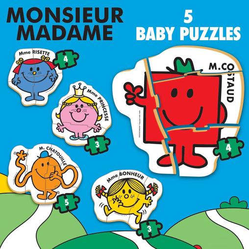 Puzzle Baby Educa Progresivo Monsieur Madame