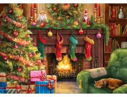 Puzzle Bluebird Acogedora Velada de Navidad de 500 Piezas