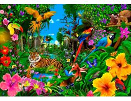 Puzzle Bluebird Amanece en la Jungla de 1500 Piezas