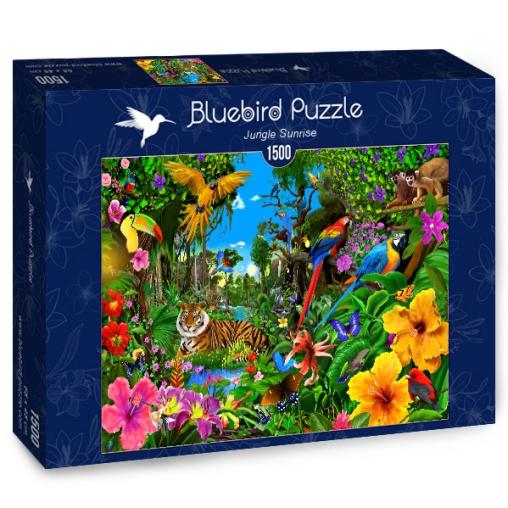 Puzzle Bluebird Amanece en la Jungla de 1500 Piezas