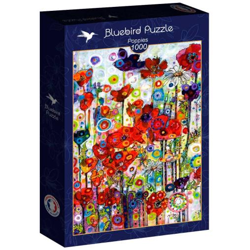 Puzzle Bluebird Amapolas de 1000 Piezas