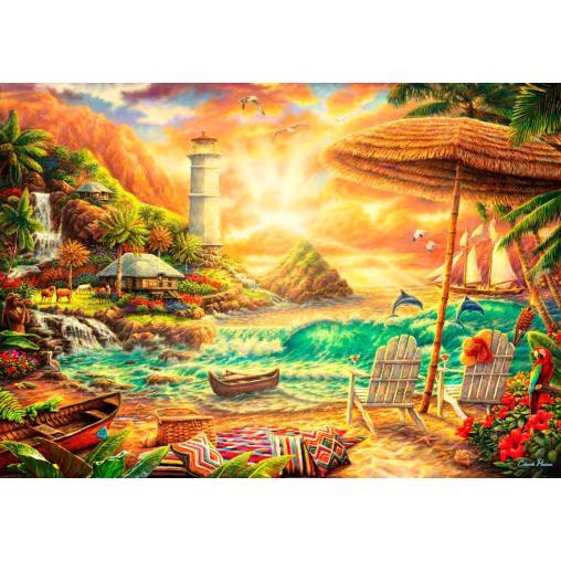 Puzzle Bluebird Amo la Playa de 1000 Piezas