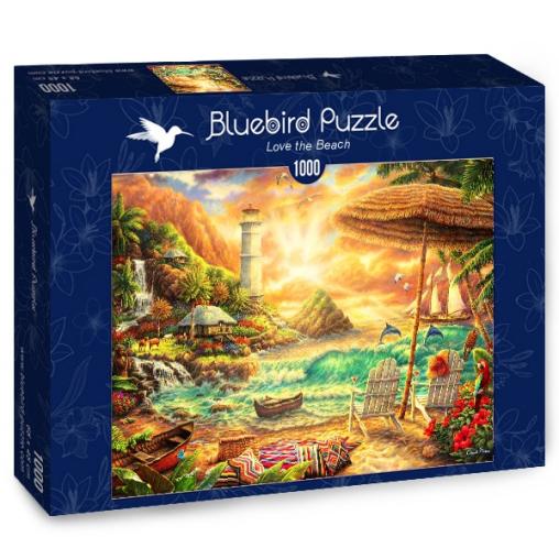 Puzzle Bluebird Amo la Playa de 1000 Piezas