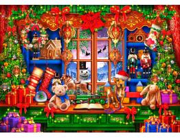 Puzzle Bluebird Antigua Tienda de Navidad de 1000 Piezas