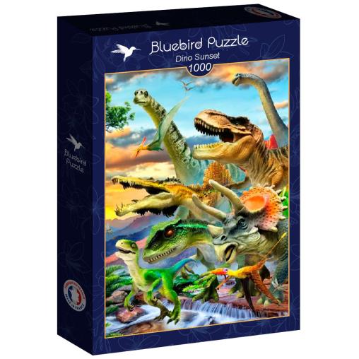 Puzzle Bluebird  Atardecer Dino de 1000 Piezas