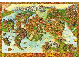 Puzzle Bluebird Atlantis Centro del Mundo Antiguo de 1000 Pieza