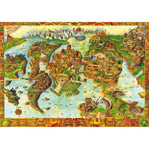 Puzzle Bluebird Atlantis Centro del Mundo Antiguo de 1000 Pieza